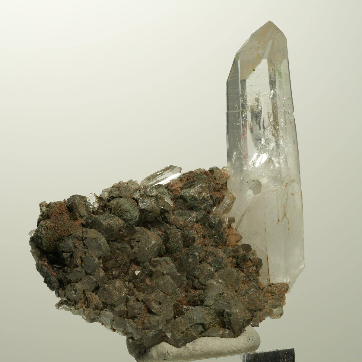 Enhydro Lemurian Quarz, Calcit, Prehnit, Epidot, Matrix Streep Mine, Namibia 68*62*25mm #15108