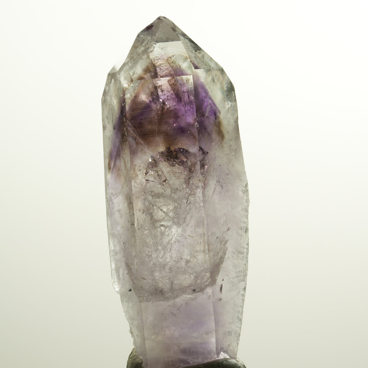 XL Skelett Phantom Amethyst mit Prehnit, Hämatit Streep Mine, Namibia 93*35*27mm #15109