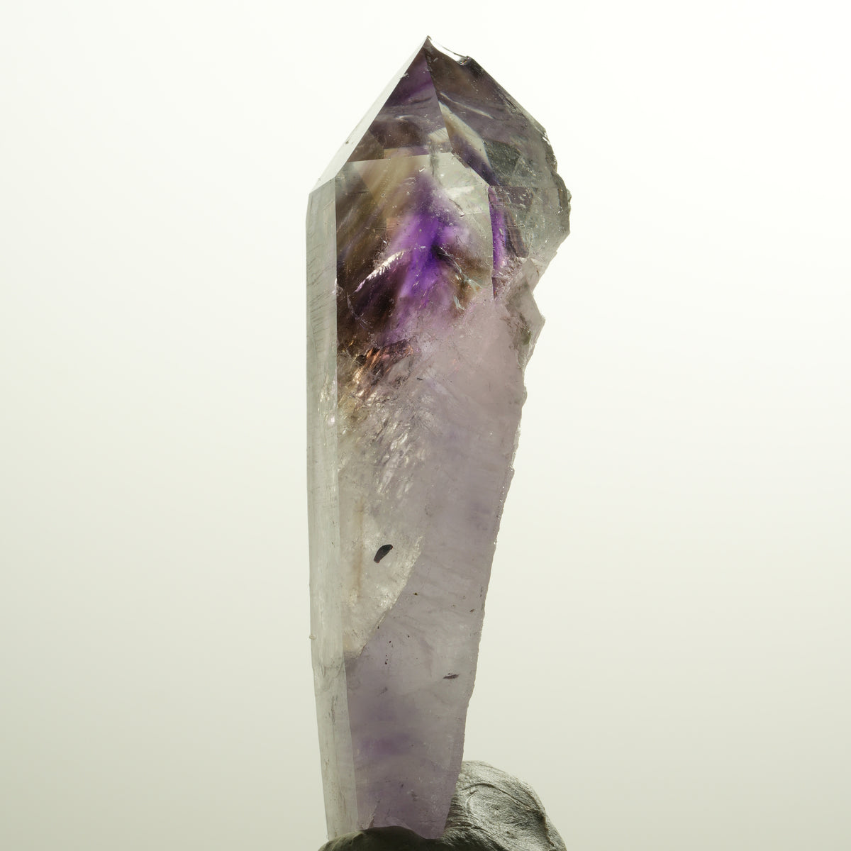 XL Skelett Phantom Amethyst mit Prehnit, Hämatit Streep Mine, Namibia 93*35*27mm #15109