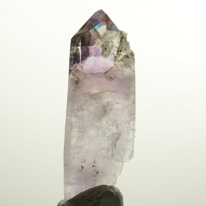 XL Skelett Phantom Amethyst mit Prehnit, Hämatit Streep Mine, Namibia 93*35*27mm #15109