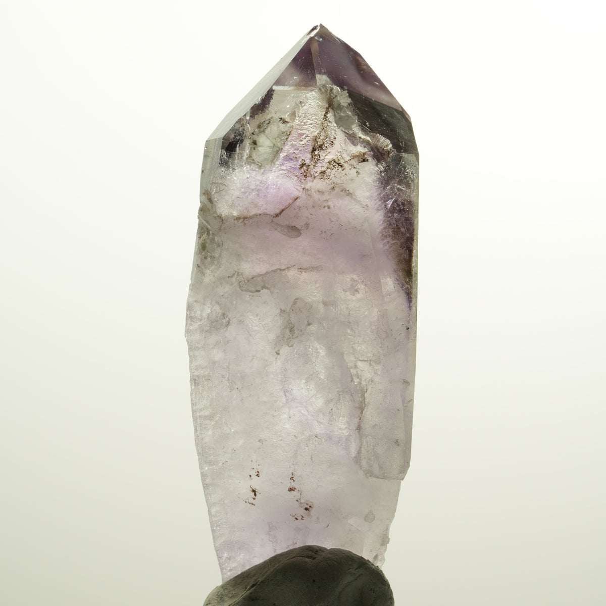 XL Skelett Phantom Amethyst mit Prehnit, Hämatit Streep Mine, Namibia 93*35*27mm #15109
