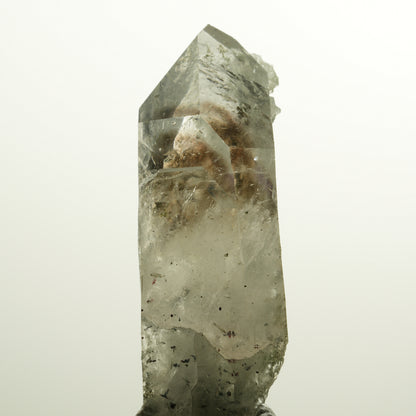 XL Harlekin Skelett Phantom Amethyst mit Analcim, Epidot Streep Mine, Namibia 88*28*25mm #15110