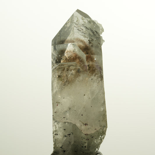XL Harlekin Skelett Phantom Amethyst mit Analcim, Epidot Streep Mine, Namibia 88*28*25mm #15110