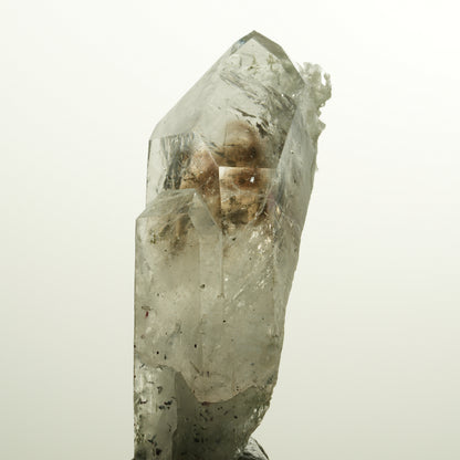 XL Harlekin Skelett Phantom Amethyst mit Analcim, Epidot Streep Mine, Namibia 88*28*25mm #15110