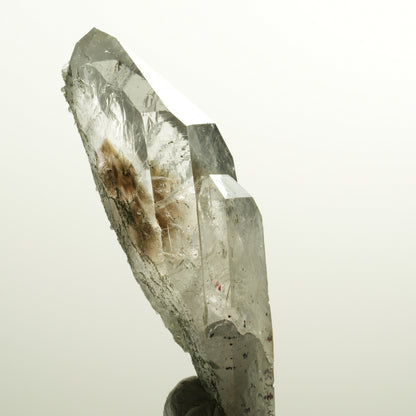 XL Harlekin Skelett Phantom Amethyst mit Analcim, Epidot Streep Mine, Namibia 88*28*25mm #15110