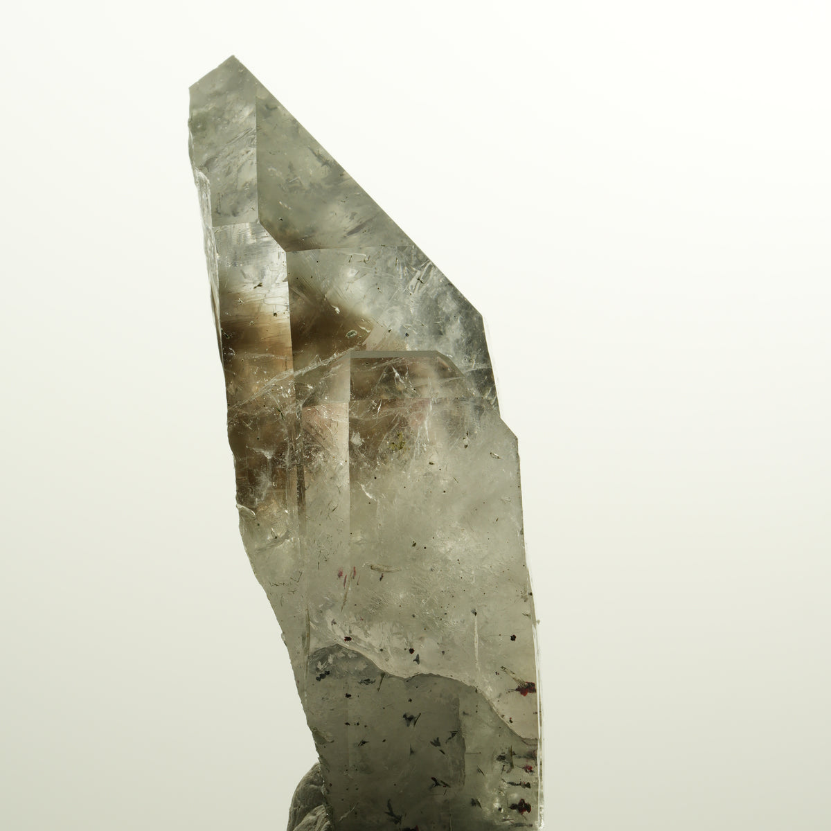 XL Harlekin Skelett Phantom Amethyst mit Analcim, Epidot Streep Mine, Namibia 88*28*25mm #15110