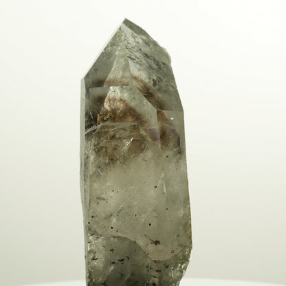 XL Harlekin Skelett Phantom Amethyst mit Analcim, Epidot Streep Mine, Namibia 88*28*25mm #15110