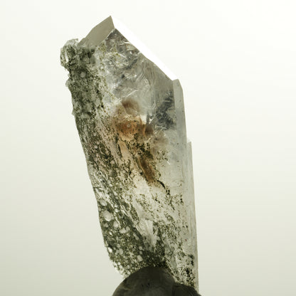 XL Harlekin Skelett Phantom Amethyst mit Analcim, Epidot Streep Mine, Namibia 88*28*25mm #15110