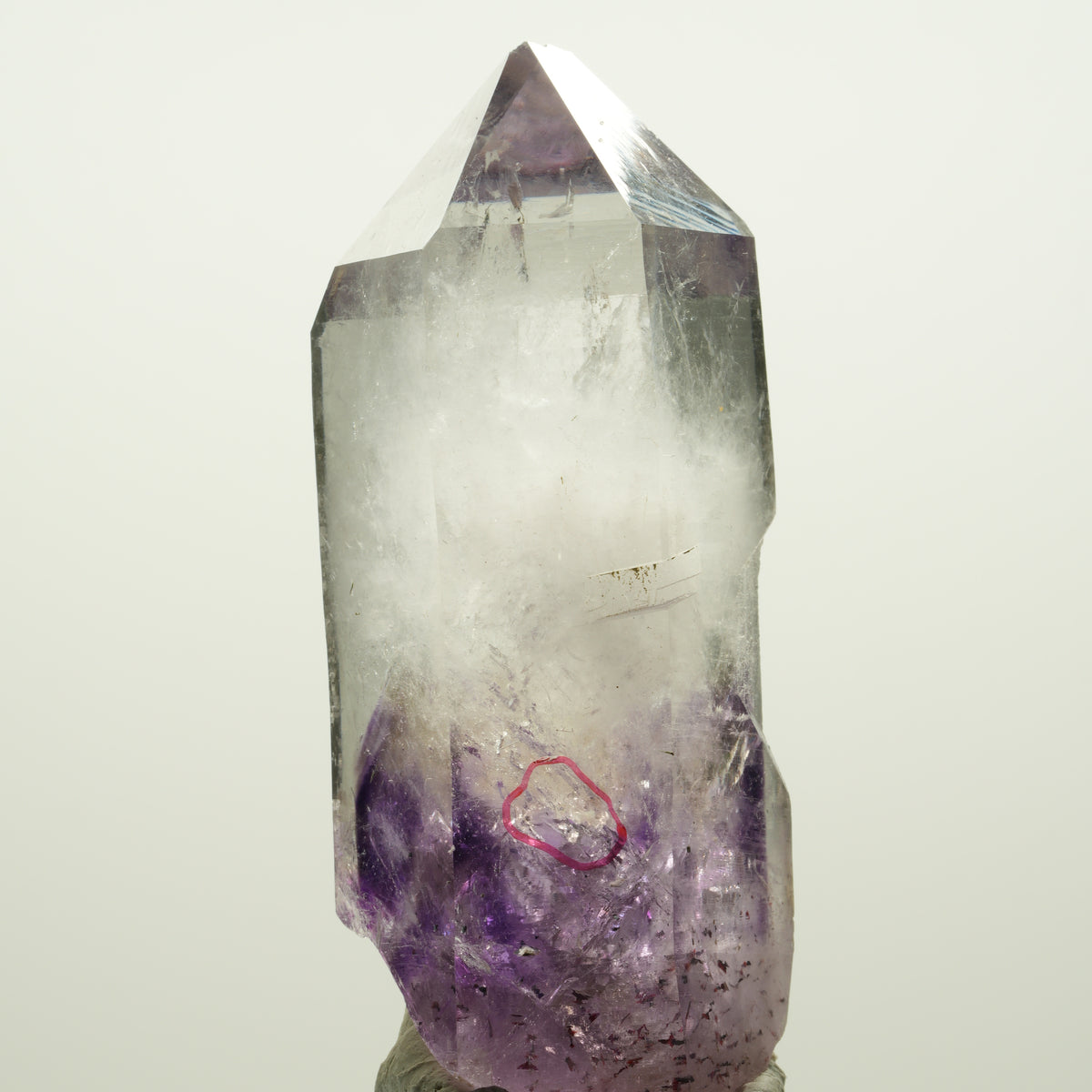 Enhydro Harlekin Skelett Phantom Amethyst, Prehnit 1x Blase Streep Mine Namibia 77*34*28mm #15111