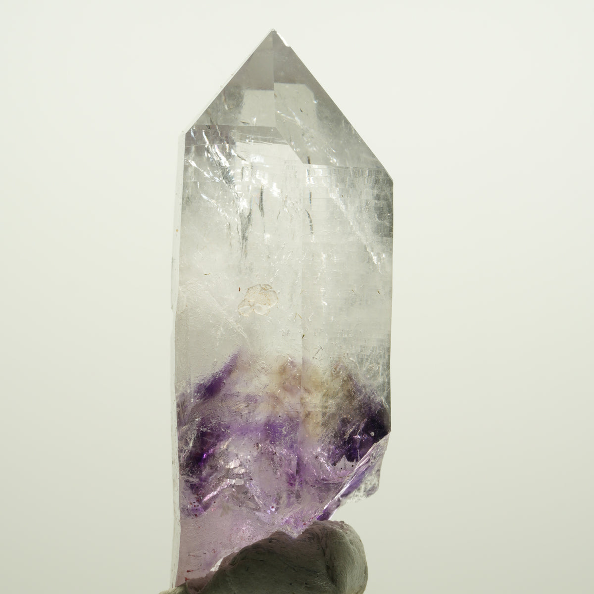 Enhydro Harlekin Skelett Phantom Amethyst, Prehnit 1x Blase Streep Mine Namibia 77*34*28mm #15111