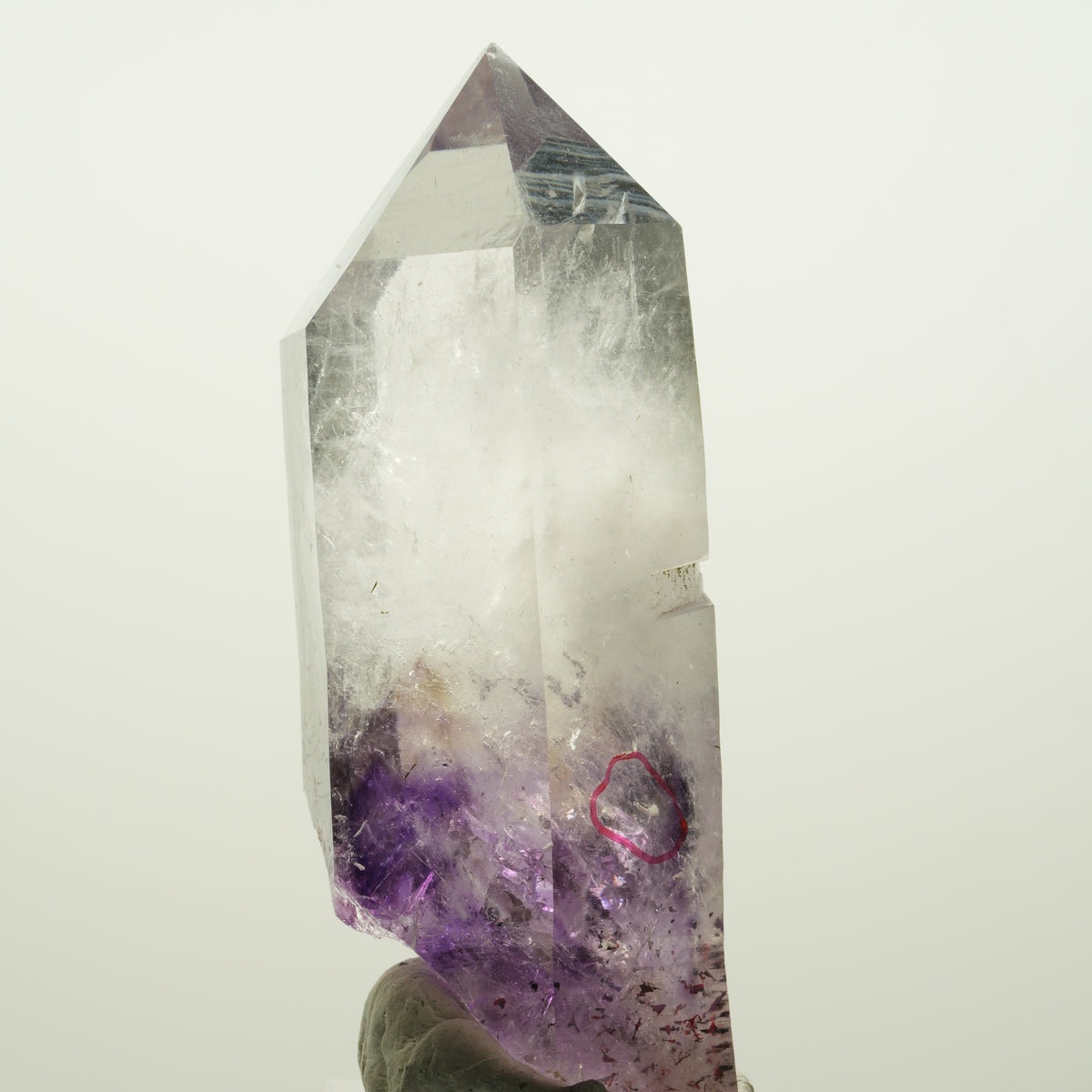 Enhydro Harlekin Skelett Phantom Amethyst, Prehnit 1x Blase Streep Mine Namibia 77*34*28mm #15111