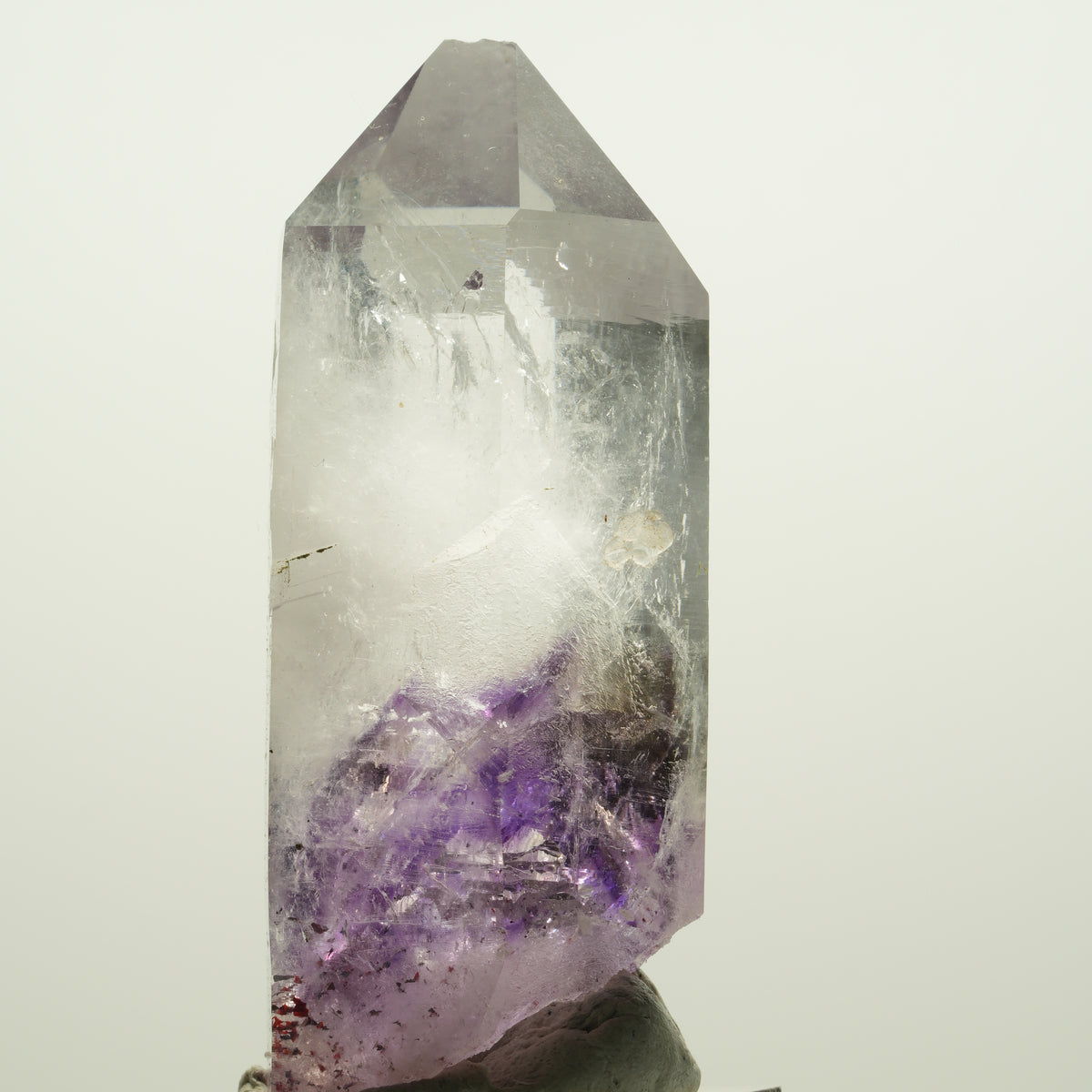 Enhydro Harlekin Skelett Phantom Amethyst, Prehnit 1x Blase Streep Mine Namibia 77*34*28mm #15111