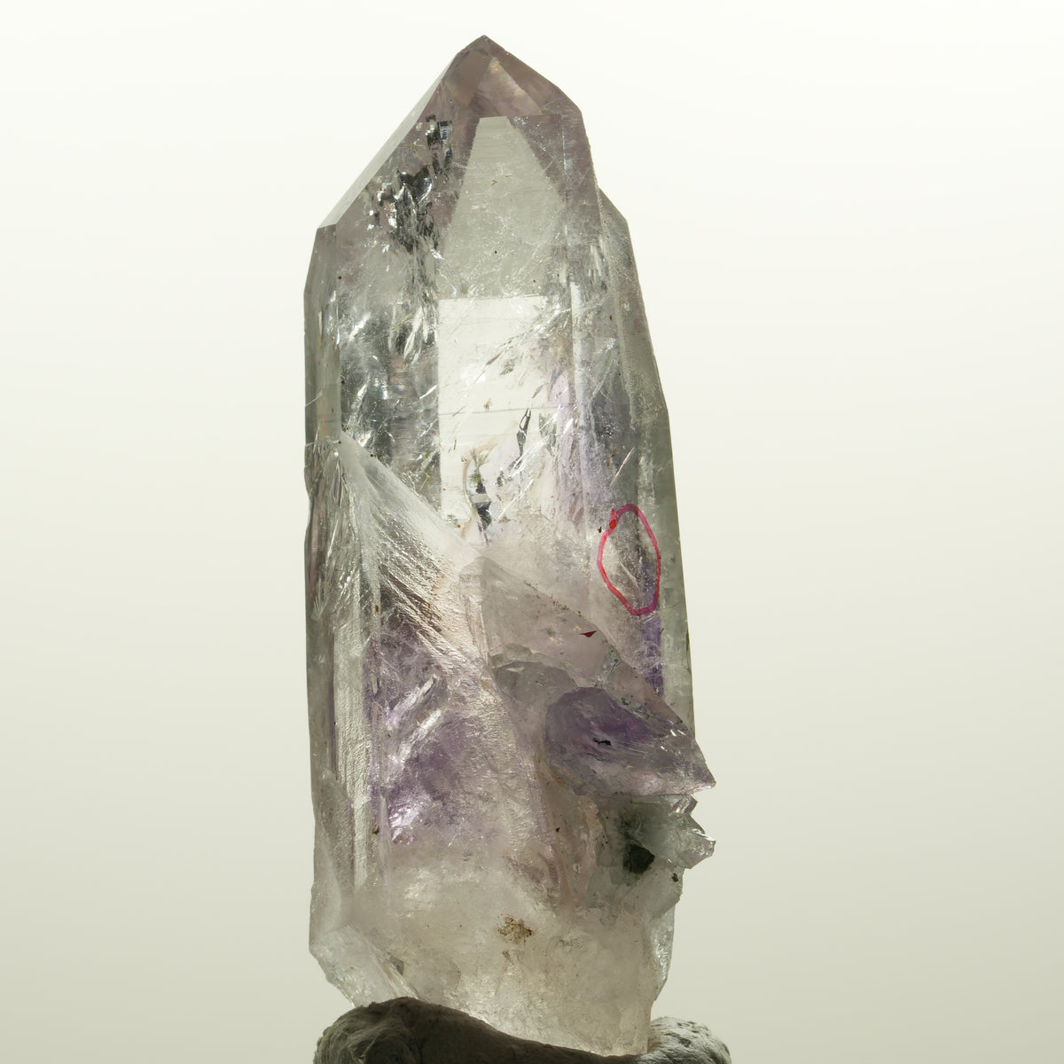 Enhydro Harlekin Lemurian Phantom Amethyst, Epidot 1x Blase Streep Mine Namibia 75*33*24mm #15112