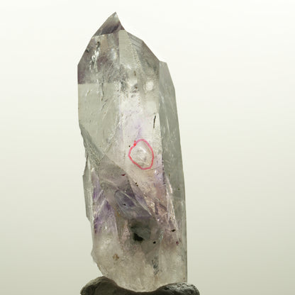 Enhydro Harlekin Lemurian Phantom Amethyst, Epidot 1x Blase Streep Mine Namibia 75*33*24mm #15112