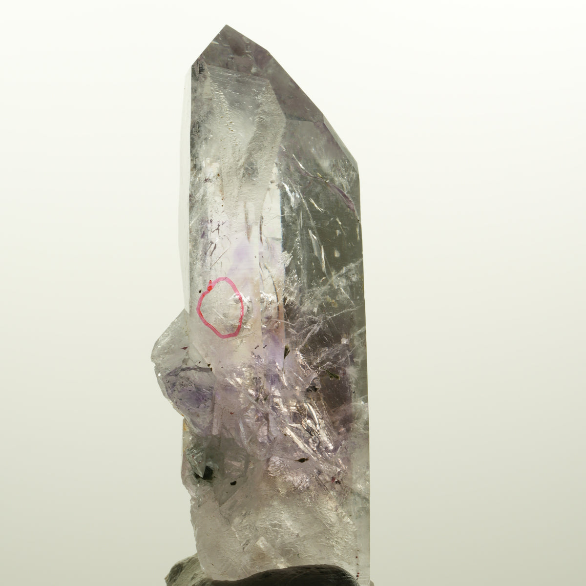 Enhydro Harlekin Lemurian Phantom Amethyst, Epidot 1x Blase Streep Mine Namibia 75*33*24mm #15112