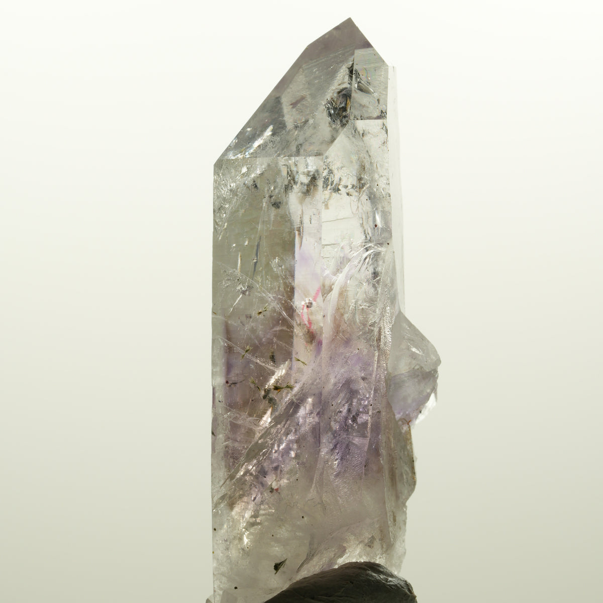 Enhydro Harlekin Lemurian Phantom Amethyst, Epidot 1x Blase Streep Mine Namibia 75*33*24mm #15112