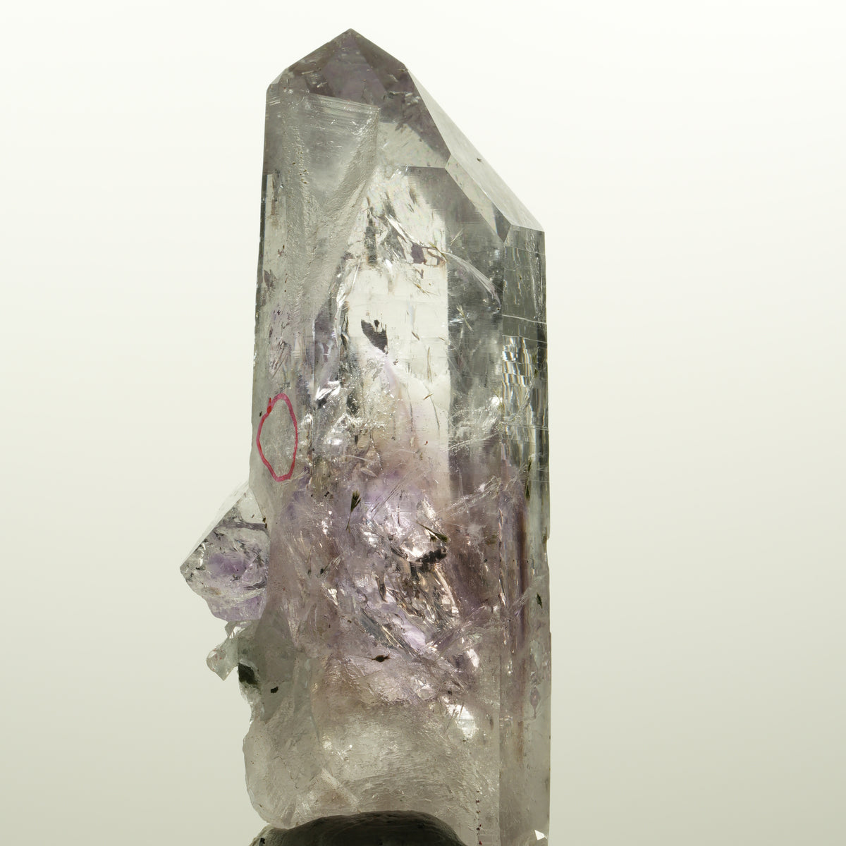 Enhydro Harlekin Lemurian Phantom Amethyst, Epidot 1x Blase Streep Mine Namibia 75*33*24mm #15112