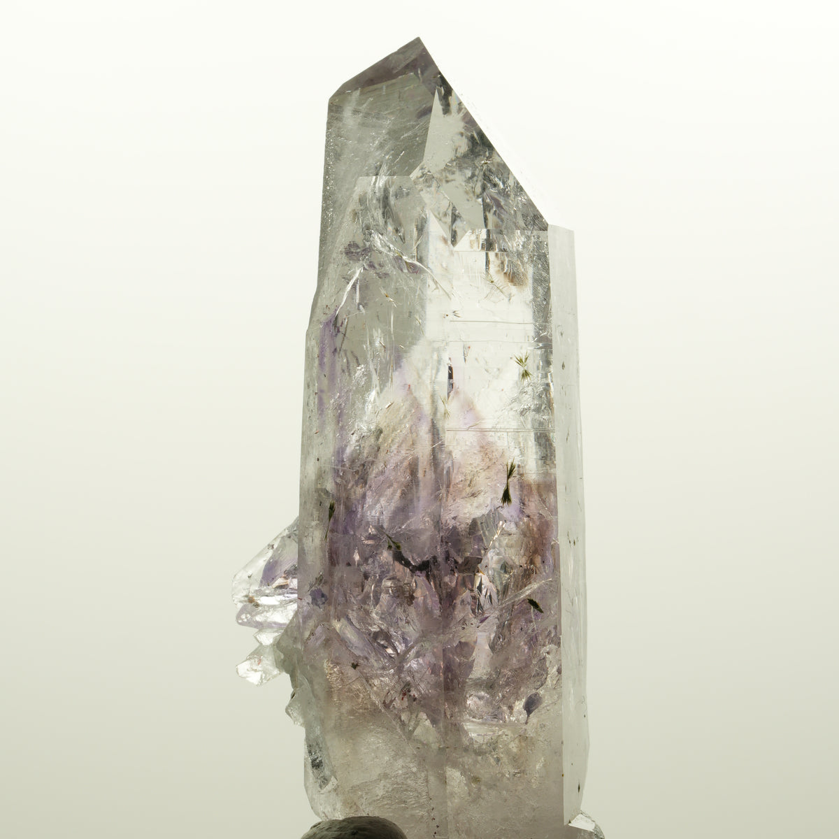 Enhydro Harlekin Lemurian Phantom Amethyst, Epidot 1x Blase Streep Mine Namibia 75*33*24mm #15112