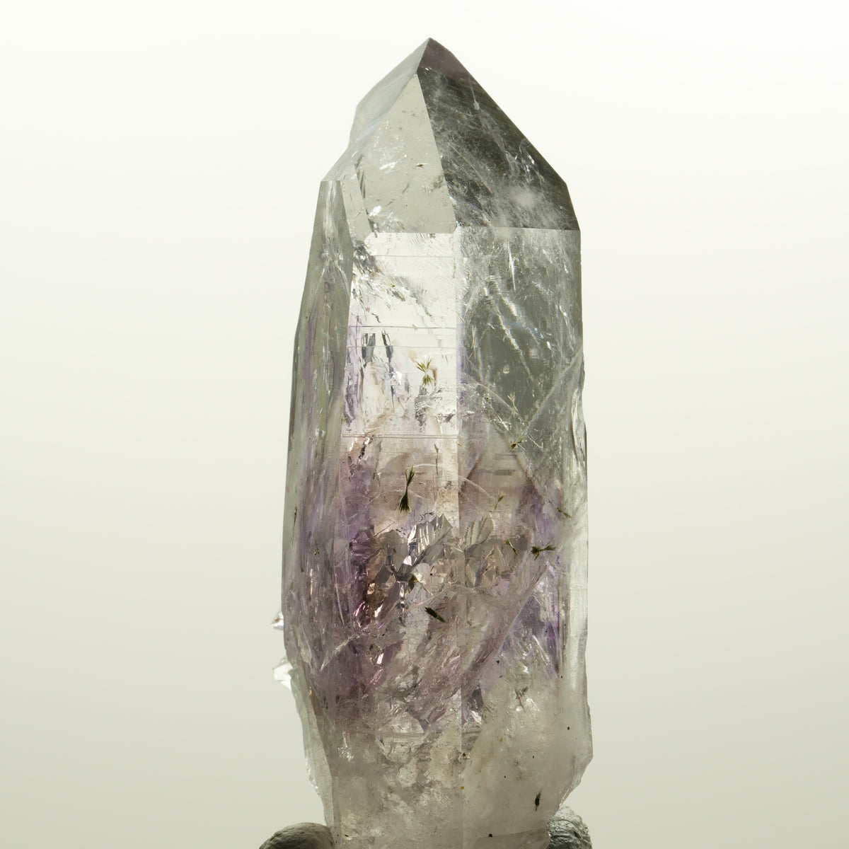 Enhydro Harlekin Lemurian Phantom Amethyst, Epidot 1x Blase Streep Mine Namibia 75*33*24mm #15112