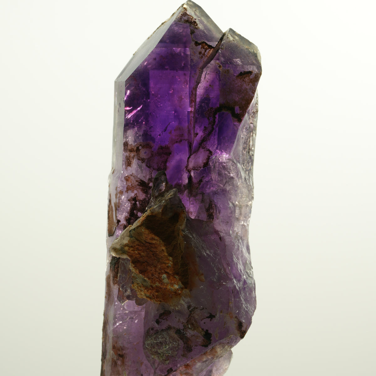 Enhydro Squelette Fantôme Améthyste double extrémité, 1x bulle Brandberg, Namibie 90*41*32mm #15114