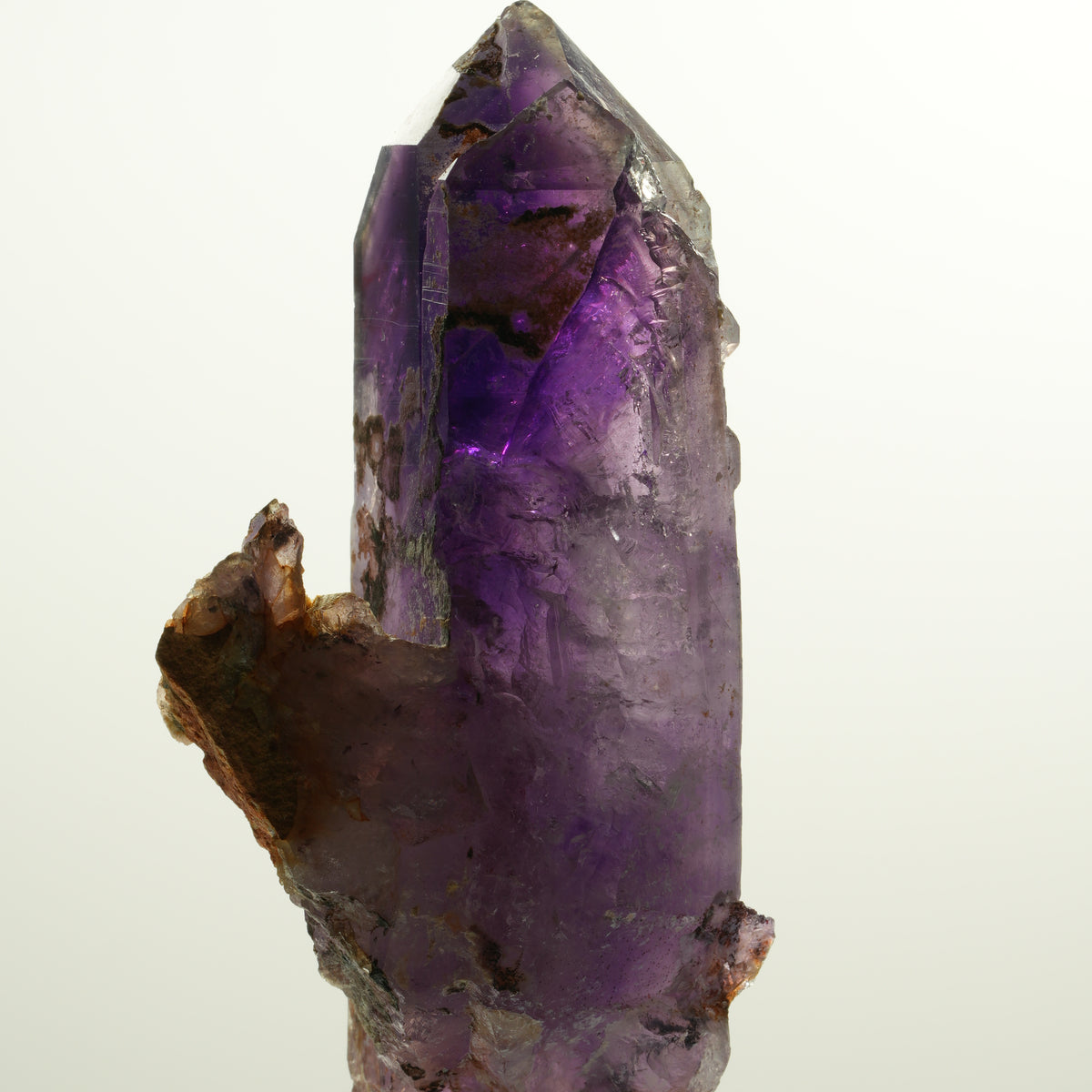 Enhydro Squelette Fantôme Améthyste double extrémité, 1x bulle Brandberg, Namibie 90*41*32mm #15114
