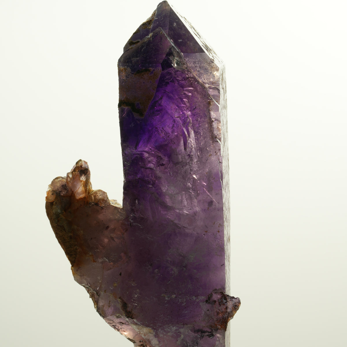 Enhydro Squelette Fantôme Améthyste double extrémité, 1x bulle Brandberg, Namibie 90*41*32mm #15114