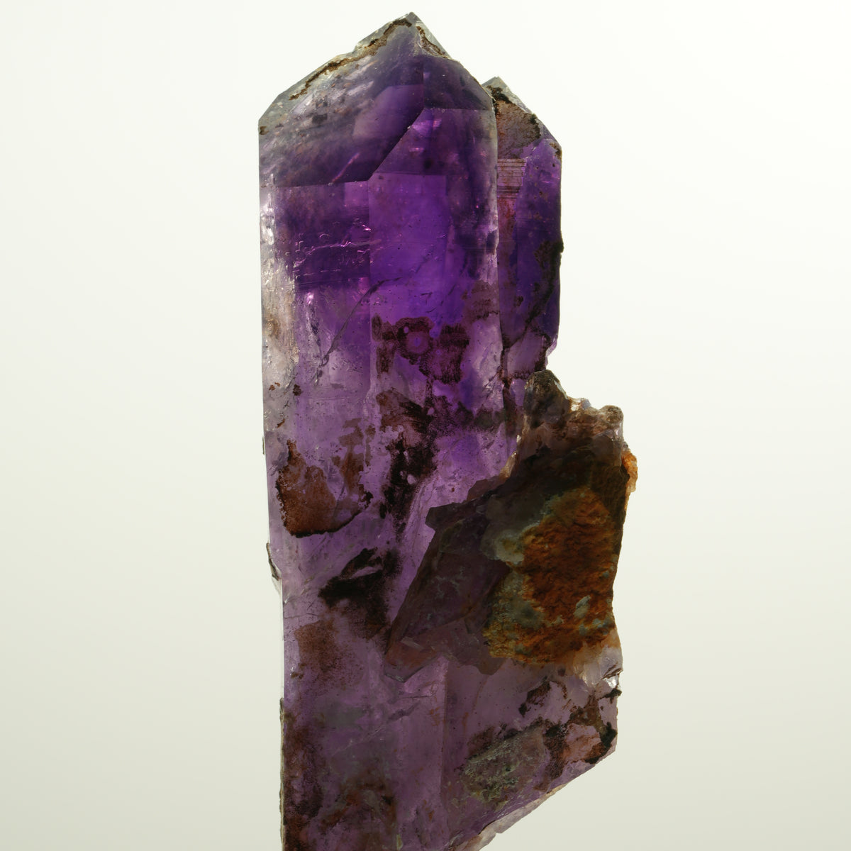 Enhydro Squelette Fantôme Améthyste double extrémité, 1x bulle Brandberg, Namibie 90*41*32mm #15114