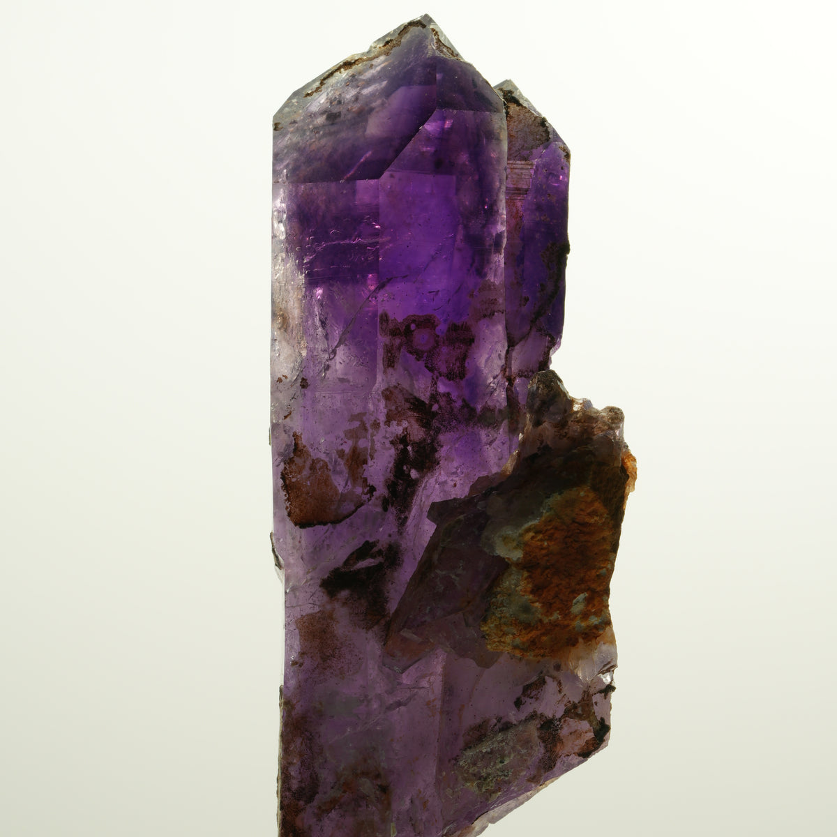 Enhydro Squelette Fantôme Améthyste double extrémité, 1x bulle Brandberg, Namibie 90*41*32mm #15114