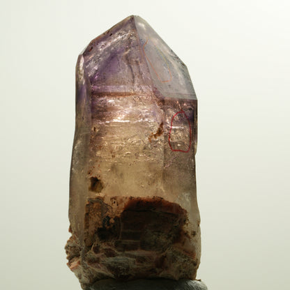 Enhydro Skelett Phantom Amethyst Spitze, 2x Blase Brandberg, Namibia 70*35*32mm #15116