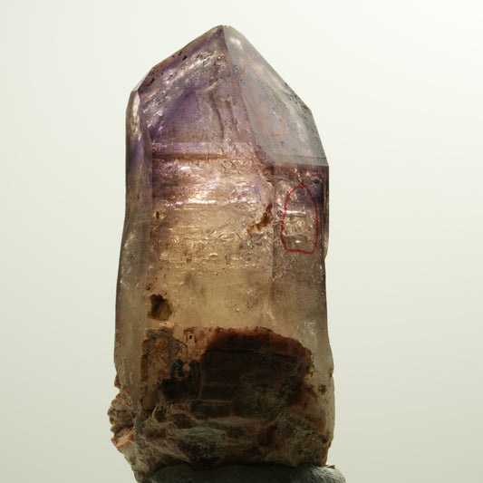 Enhydro Skelett Phantom Amethyst Spitze, 2x Blase Brandberg, Namibia 70*35*32mm #15116