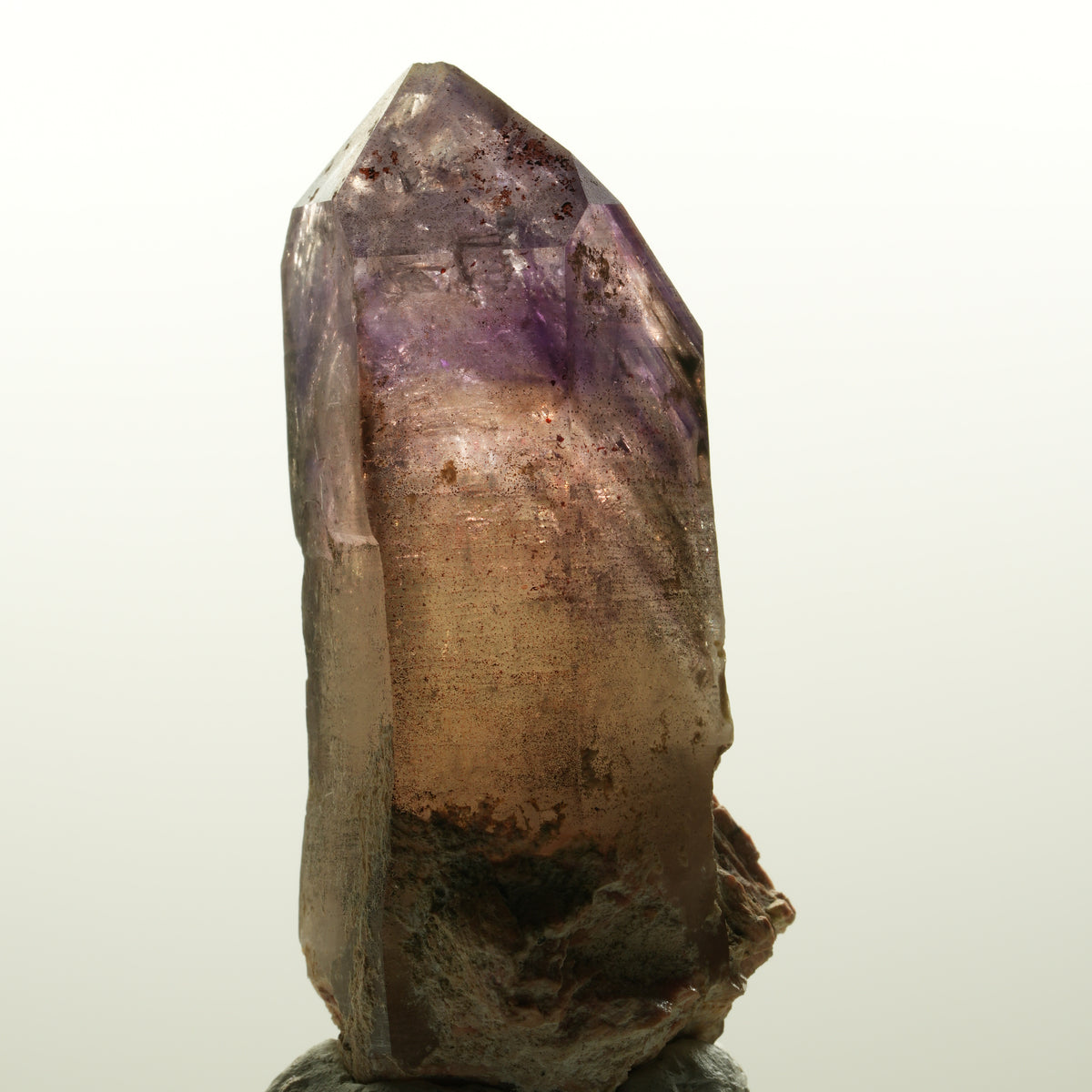 Enhydro Skelett Phantom Amethyst Spitze, 2x Blase Brandberg, Namibia 70*35*32mm #15116