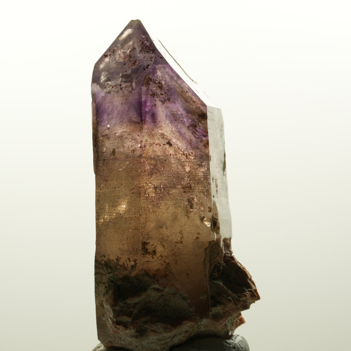 Enhydro Skelett Phantom Amethyst Spitze, 2x Blase Brandberg, Namibia 70*35*32mm #15116