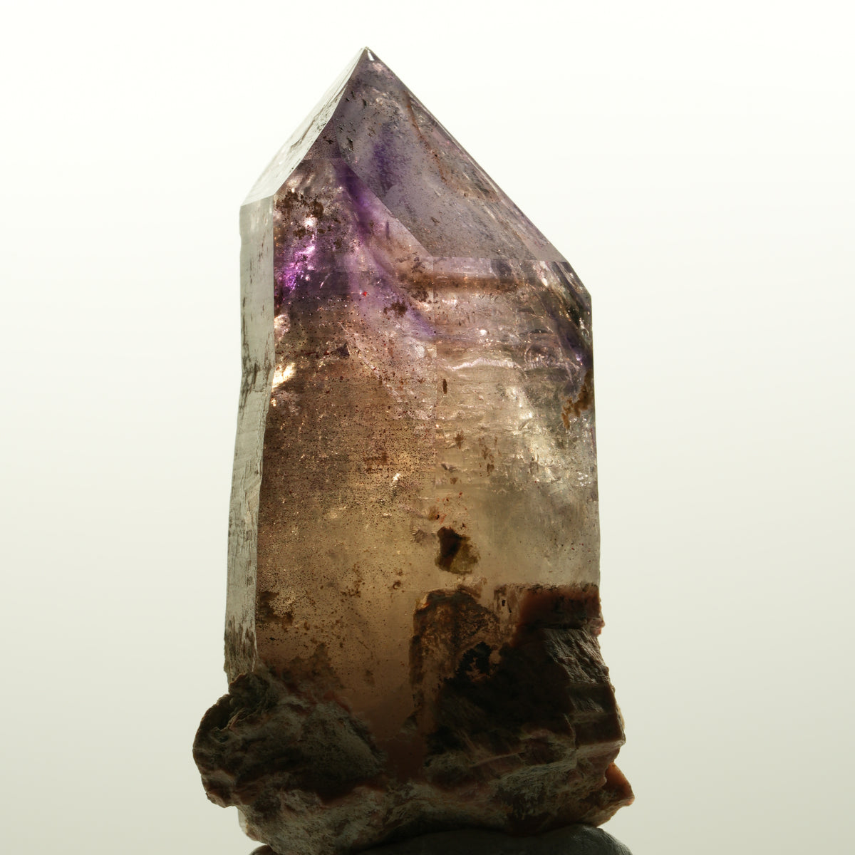 Enhydro Skelett Phantom Amethyst Spitze, 2x Blase Brandberg, Namibia 70*35*32mm #15116