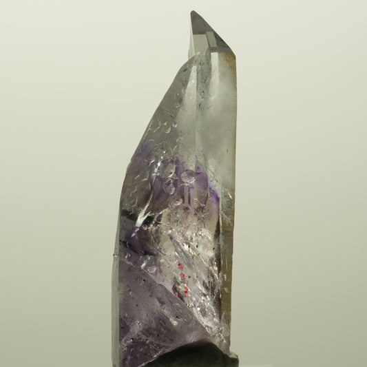 Enhydro Lemurian Phantom Amethyst, Analcim Hämatit 2x Blase Streep Mine Namibia 59*18*16mm #15117