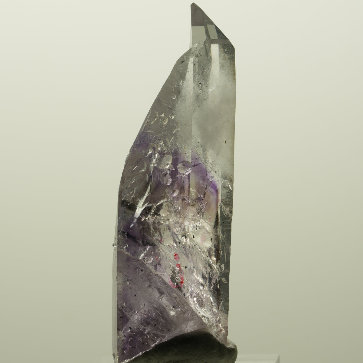 Enhydro Lemurian Phantom Amethyst, Analcim Hämatit 2x Blase Streep Mine Namibia 59*18*16mm #15117