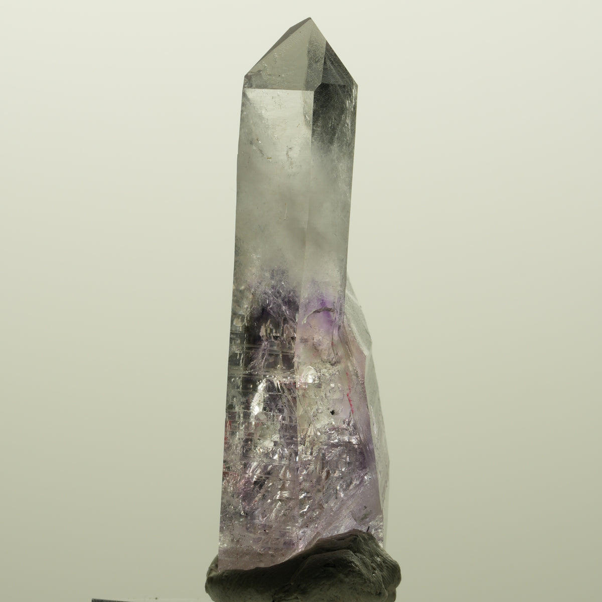 Enhydro Lemurian Phantom Amethyst, Analcim Hämatit 2x Blase Streep Mine Namibia 59*18*16mm #15117