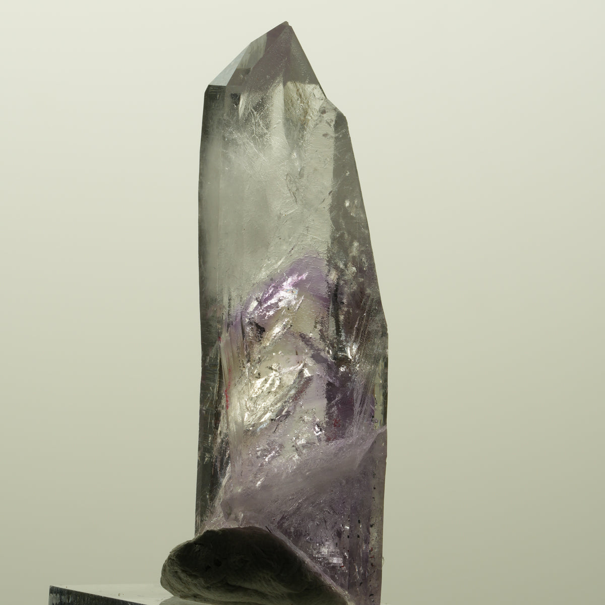 Enhydro Lemurian Phantom Amethyst, Analcim Hämatit 2x Blase Streep Mine Namibia 59*18*16mm #15117