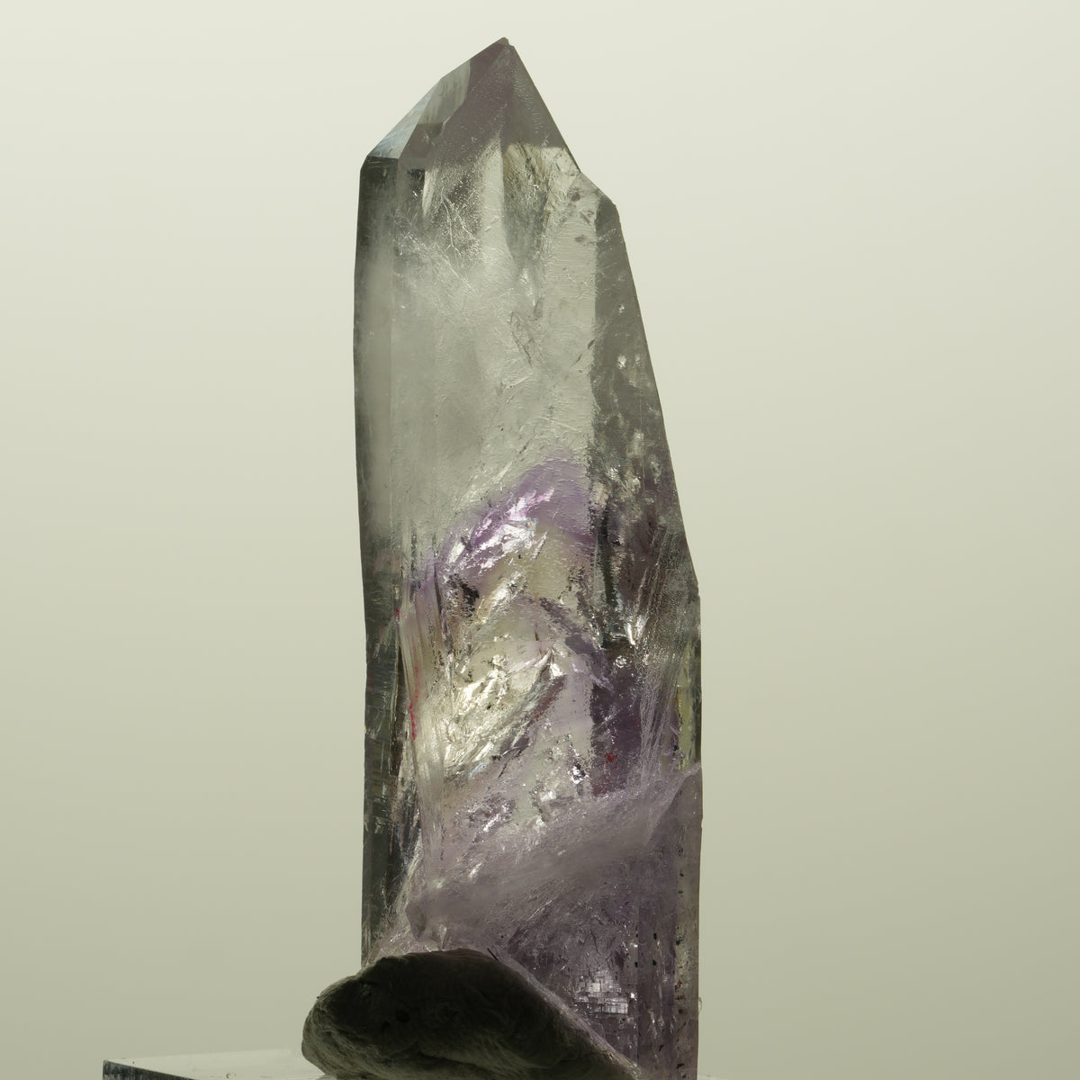 Enhydro Lemurian Phantom Amethyst, Analcim Hämatit 2x Blase Streep Mine Namibia 59*18*16mm #15117