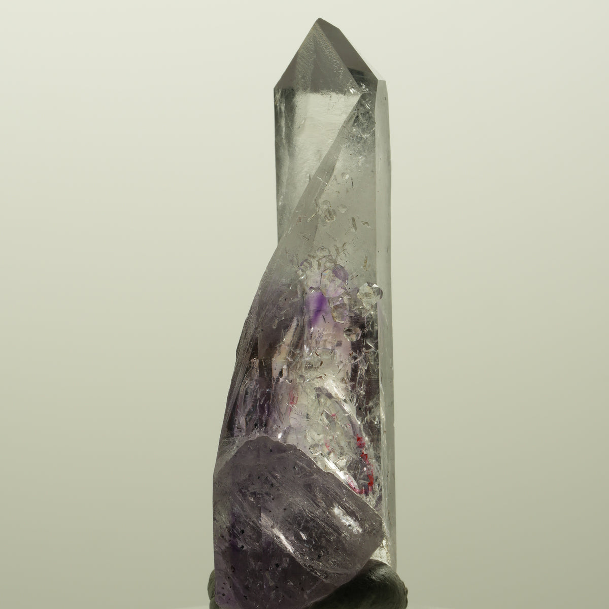 Enhydro Lemurian Phantom Amethyst, Analcim Hämatit 2x Blase Streep Mine Namibia 59*18*16mm #15117
