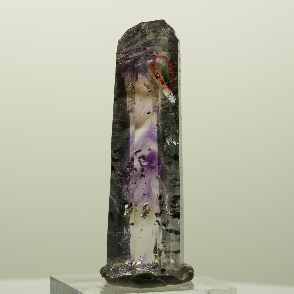 Enhydro Harlekin Lemurian Phantom Amethyst Analcim 1x Blase Streep Mine Namibia 51*17*14mm #15118