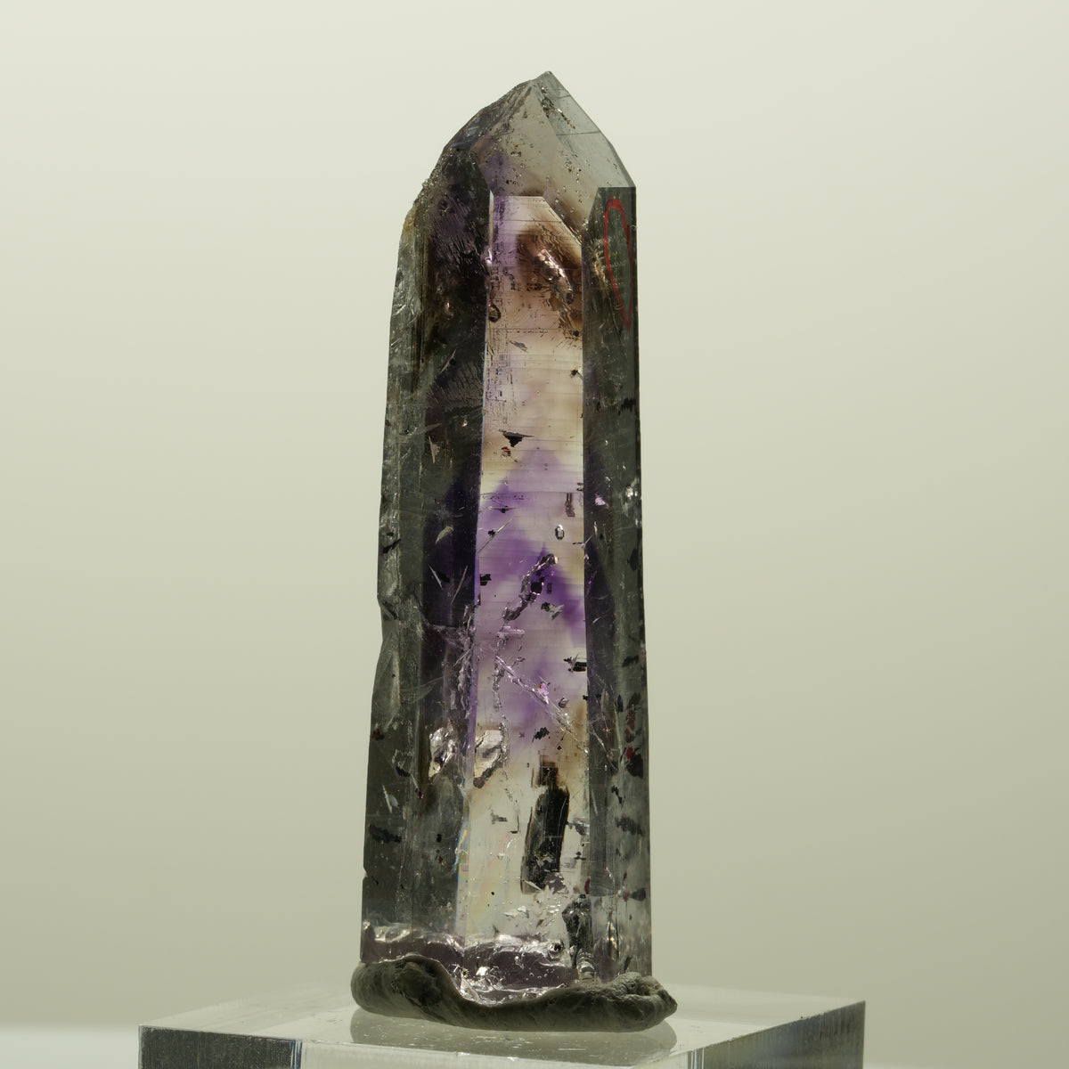 Enhydro Harlekin Lemurian Phantom Amethyst Analcim 1x Blase Streep Mine Namibia 51*17*14mm #15118