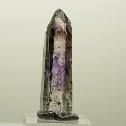 Enhydro Harlekin Lemurian Phantom Amethyst Analcim 1x Blase Streep Mine Namibia 51*17*14mm #15118