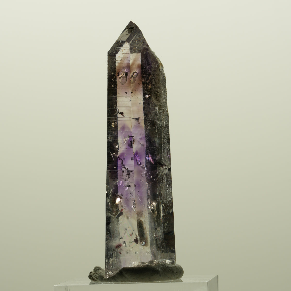 Enhydro Harlekin Lemurian Phantom Amethyst Analcim 1x Blase Streep Mine Namibia 51*17*14mm #15118