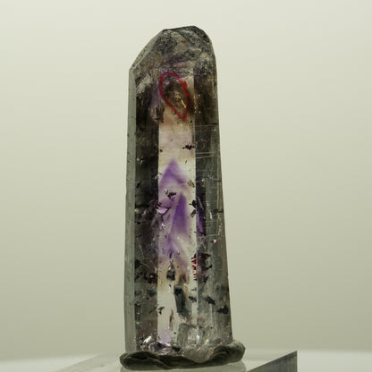 Enhydro Harlekin Lemurian Phantom Amethyst Analcim 1x Blase Streep Mine Namibia 51*17*14mm #15118