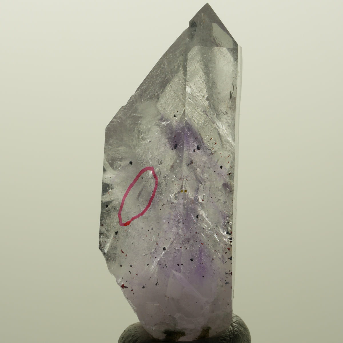 Enhydro Harlekin Lemurian Phantom Amethyst, 1x Blase Streep Mine, Namibia 54*24*17mm #15120