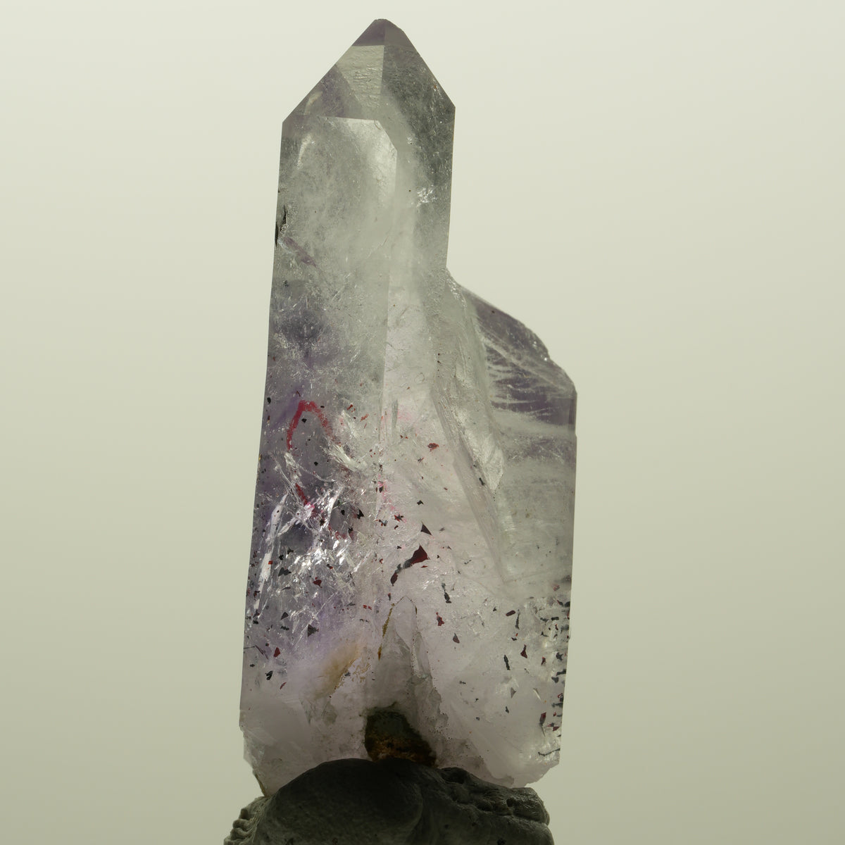 Enhydro Harlekin Lemurian Phantom Amethyst, 1x Blase Streep Mine, Namibia 54*24*17mm #15120