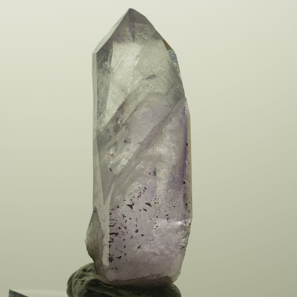 Enhydro Harlekin Lemurian Phantom Amethyst, 1x Blase Streep Mine, Namibia 54*24*17mm #15120