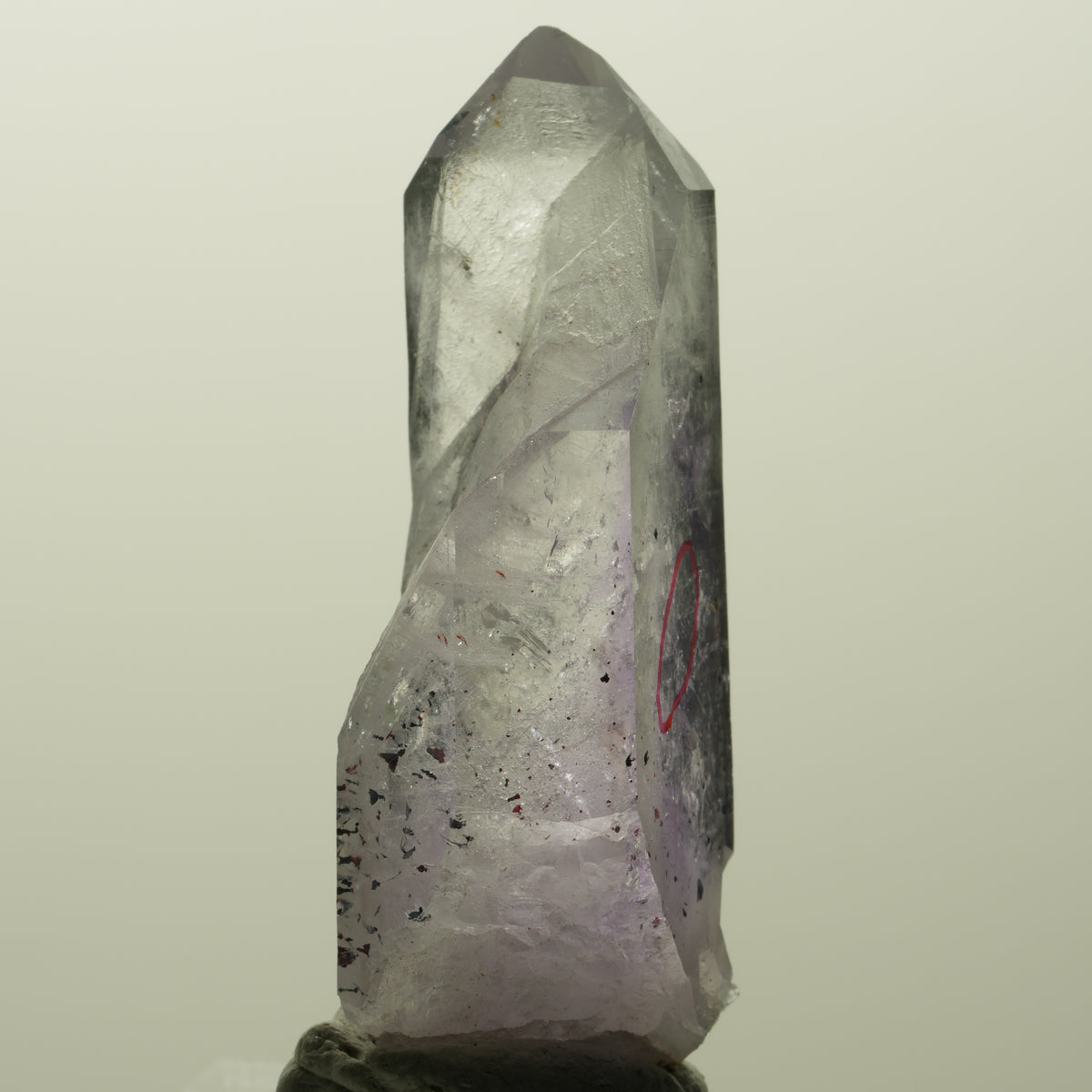 Enhydro Harlekin Lemurian Phantom Amethyst, 1x Blase Streep Mine, Namibia 54*24*17mm #15120