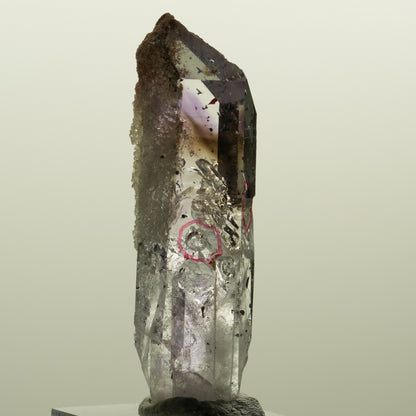 Enhydro Harlekin Lemurian Phantom Amethyst Analcim 2x Blase Streep Mine Namibia 57*17*15mm #15122
