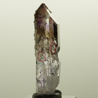 Enhydro Harlekin Lemurian Phantom Amethyst Analcim 2x Blase Streep Mine Namibia 57*17*15mm #15122